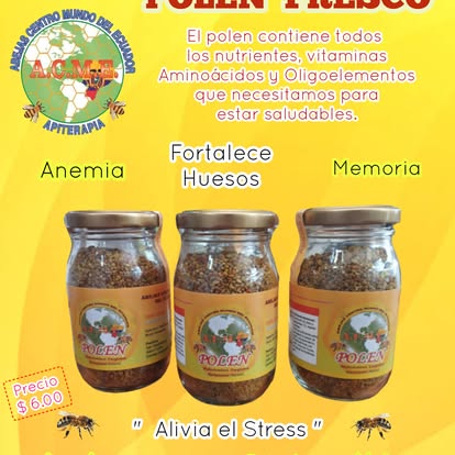 Presentaciones de polen fresco del centro